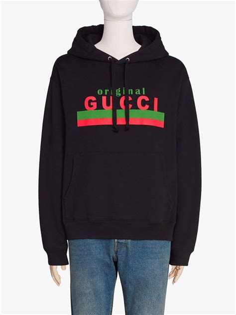 gucci logo hoodie price|original gucci hoodie.